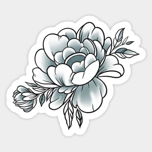 Peony Sticker